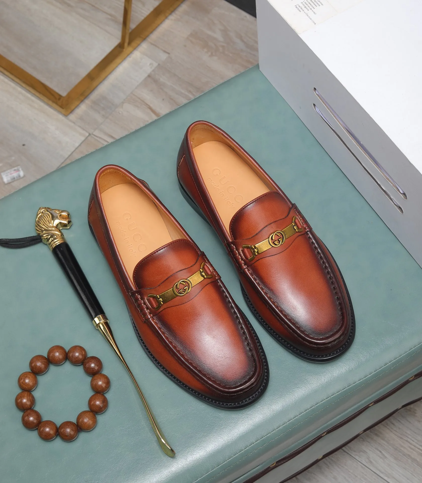 Men's shoes 💰580 📛📛Original (water-dyed cow lining) Gucci GUCCI official website formal shoes 🌀 Italian 🇮🇹 imported cowhide ➕ top imported water-dyed cowhide lining 💋 fine handmade original bottom, the real thing looks better when photographed in person Standard size 38-44